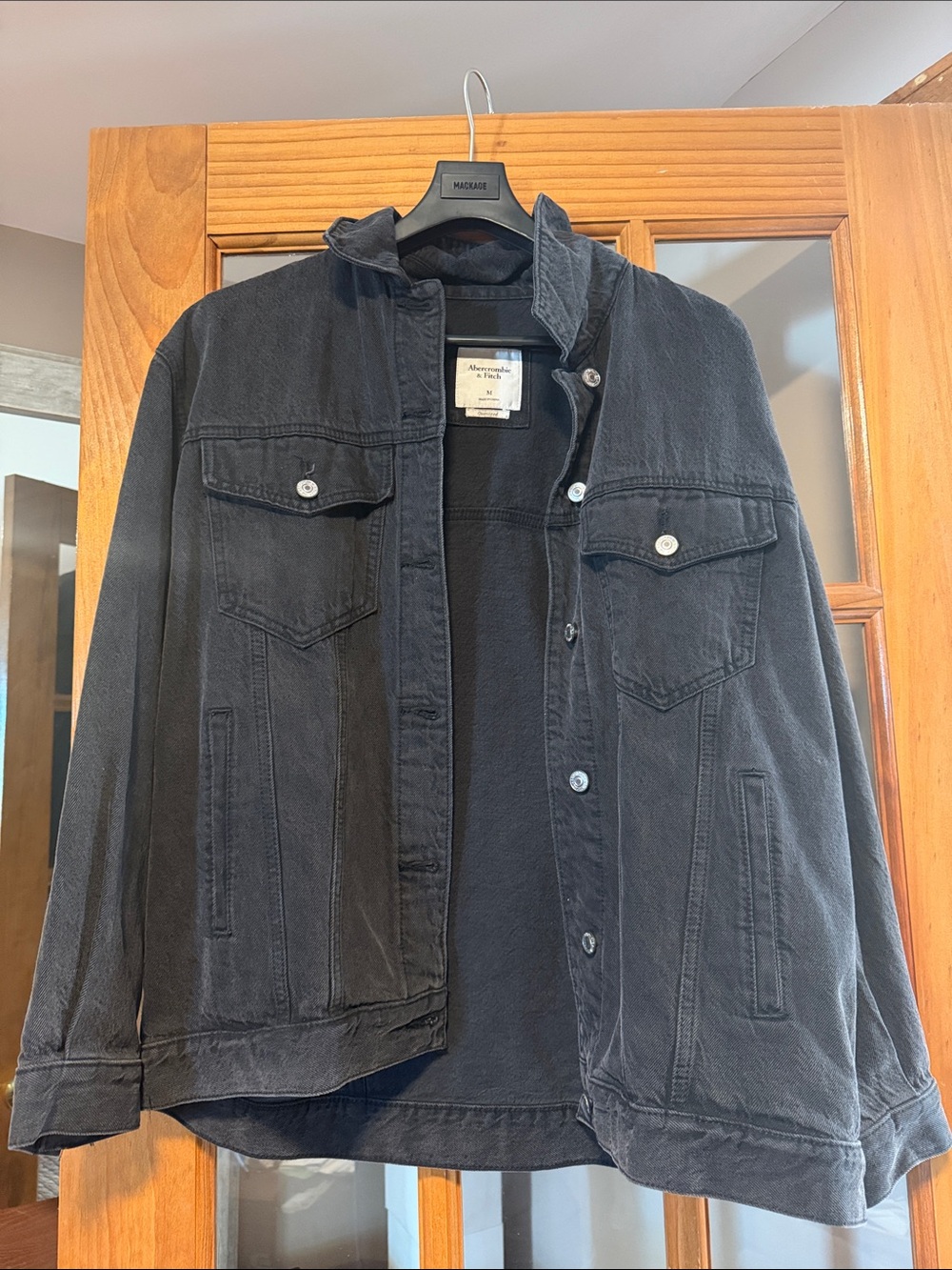Abercrombie & Fitch Black Denim Jacket
